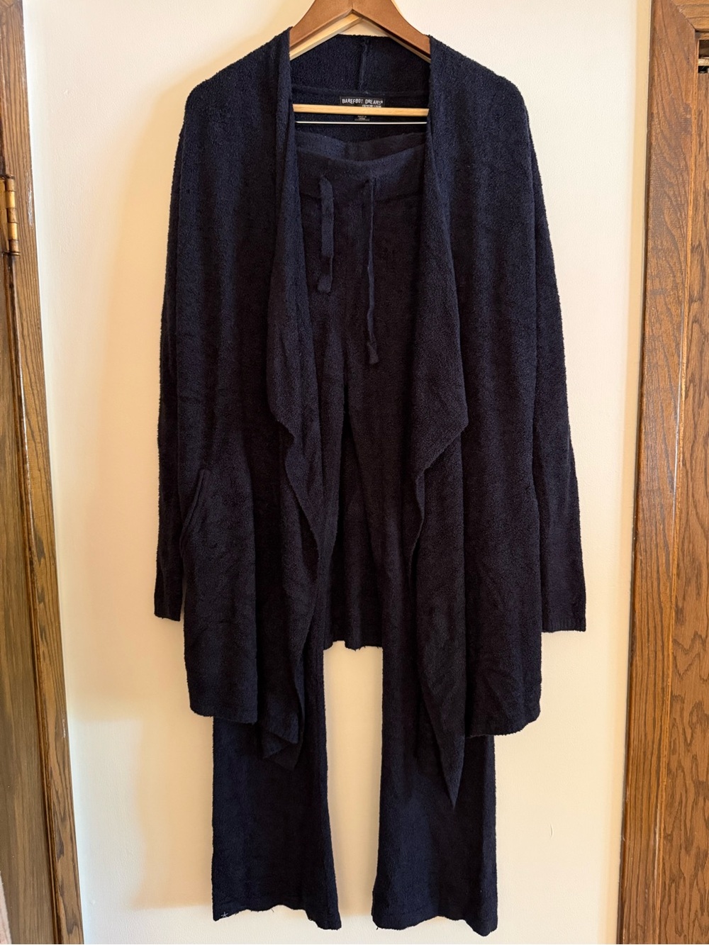 Barefoot Dreams Cozy Chic Lite Cardigan and Pants Set 2 Piece Set Island Wrap S